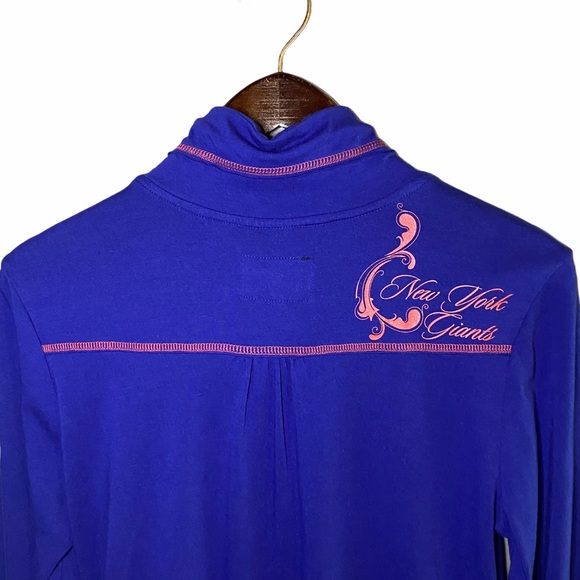 NFL Pro Line NY Giants Funnel Neck Zip Up - Picture 11 of 11